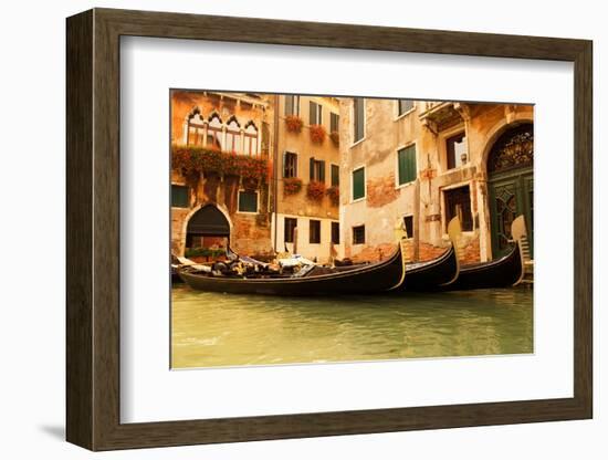 Traditional Venice Gondola Ride-NejroN Photo-Framed Photographic Print