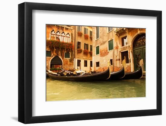 Traditional Venice Gondola Ride-NejroN Photo-Framed Photographic Print