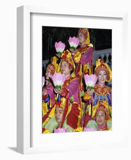 Traditional Vietnamese Lotus Dance, Vietnam, Indochina, Southeast Asia, Asia-Stuart Black-Framed Photographic Print