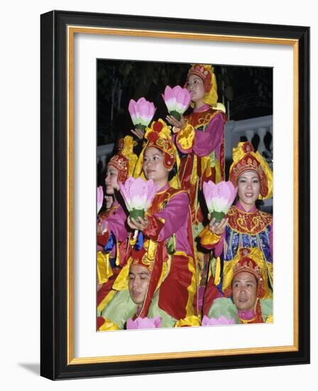 Traditional Vietnamese Lotus Dance, Vietnam, Indochina, Southeast Asia, Asia-Stuart Black-Framed Photographic Print