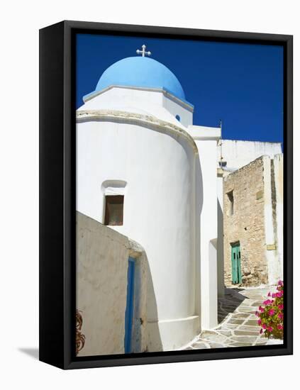 Traditional Village of Lefkes, Paros, Cyclades, Aegean, Greek Islands, Greece, Europe-Tuul-Framed Premier Image Canvas