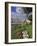 Traditional White and Blue Painted Cottages in Village Centre, Porto Cova, Beja District, Portugal-Neale Clarke-Framed Photographic Print