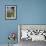 Traditional White and Blue Painted Cottages in Village Centre, Porto Cova, Beja District, Portugal-Neale Clarke-Framed Photographic Print displayed on a wall