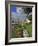 Traditional White and Blue Painted Cottages in Village Centre, Porto Cova, Beja District, Portugal-Neale Clarke-Framed Photographic Print