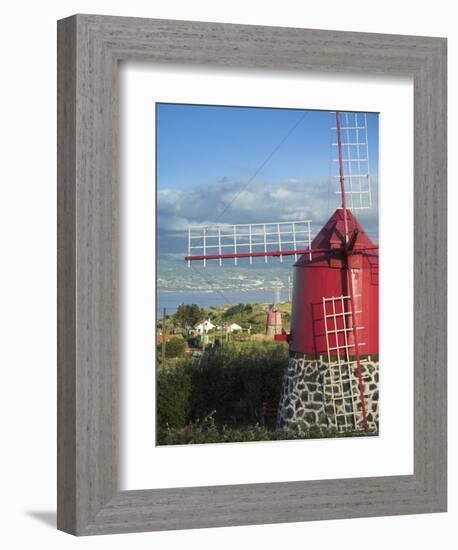 Traditional Windmill, Faial Island, Azores, Portugal-Alan Copson-Framed Photographic Print