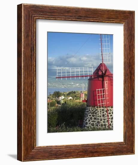 Traditional Windmill, Faial Island, Azores, Portugal-Alan Copson-Framed Photographic Print