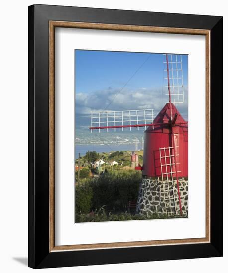 Traditional Windmill, Faial Island, Azores, Portugal-Alan Copson-Framed Photographic Print