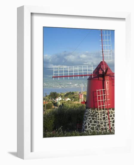 Traditional Windmill, Faial Island, Azores, Portugal-Alan Copson-Framed Photographic Print