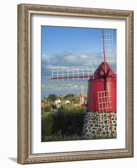 Traditional Windmill, Faial Island, Azores, Portugal-Alan Copson-Framed Photographic Print