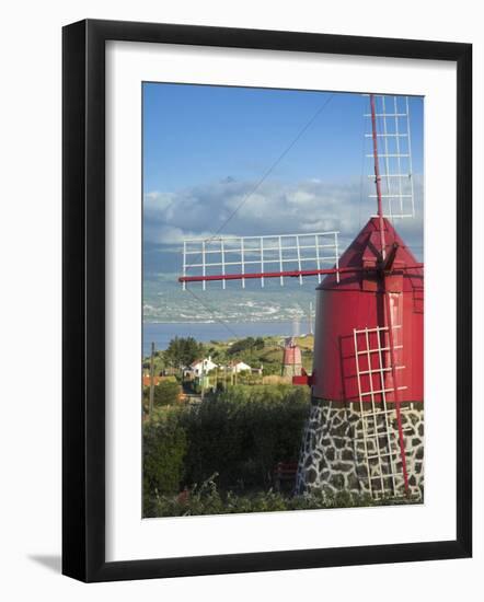 Traditional Windmill, Faial Island, Azores, Portugal-Alan Copson-Framed Photographic Print
