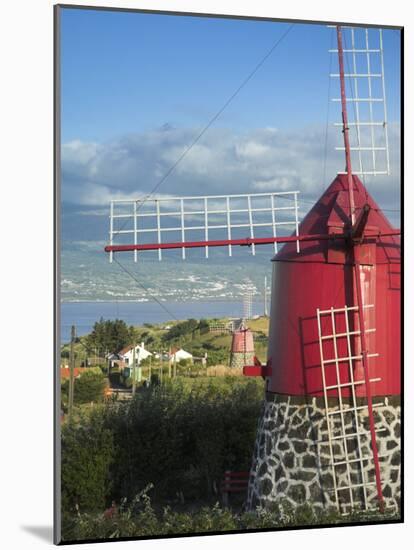 Traditional Windmill, Faial Island, Azores, Portugal-Alan Copson-Mounted Photographic Print