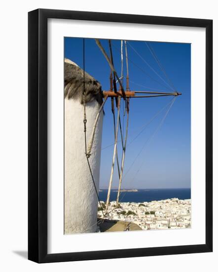 Traditional Windmill, Mykonos, Greece-Bill Bachmann-Framed Photographic Print