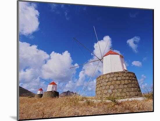 Traditional windmills of Porto Santo Island located on the way from Casinhas to Serra de Fora, Port-Karol Kozlowski-Mounted Photographic Print