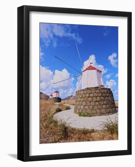 Traditional windmills of Porto Santo Island located on the way from Casinhas to Serra de Fora, Port-Karol Kozlowski-Framed Photographic Print