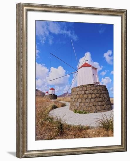 Traditional windmills of Porto Santo Island located on the way from Casinhas to Serra de Fora, Port-Karol Kozlowski-Framed Photographic Print