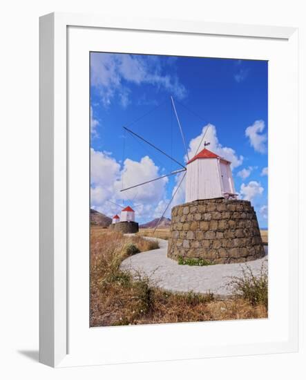 Traditional windmills of Porto Santo Island located on the way from Casinhas to Serra de Fora, Port-Karol Kozlowski-Framed Photographic Print