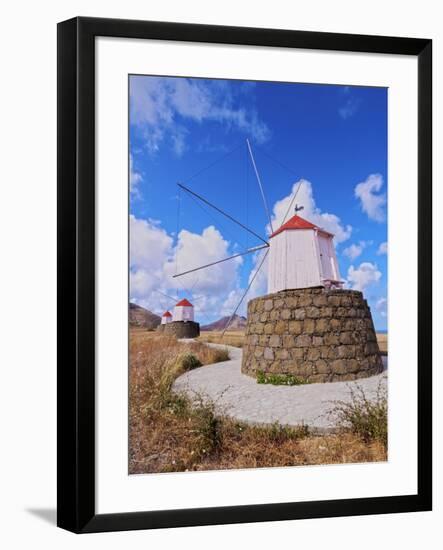 Traditional windmills of Porto Santo Island located on the way from Casinhas to Serra de Fora, Port-Karol Kozlowski-Framed Photographic Print