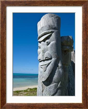 Traditional Wood Carving at the Ile Des Pins, New Caledonia, Melanesia,  South Pacific, Pacific' Photographic Print - Michael Runkel | Art.com