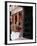 Traditional Wood Door and 19th Century Floor Tiles in Restored Traditional Pol House-John Henry Claude Wilson-Framed Photographic Print