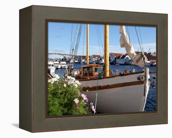 Traditional Wooden Boat, Colin Archer Type, Haugesund, Norway, Scandinavia, Europe-David Lomax-Framed Premier Image Canvas