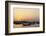 Traditional Wooden Dhow Boats in the Corniche Marina, at Sunset in Doha, Qatar, Middle East-Stuart-Framed Photographic Print