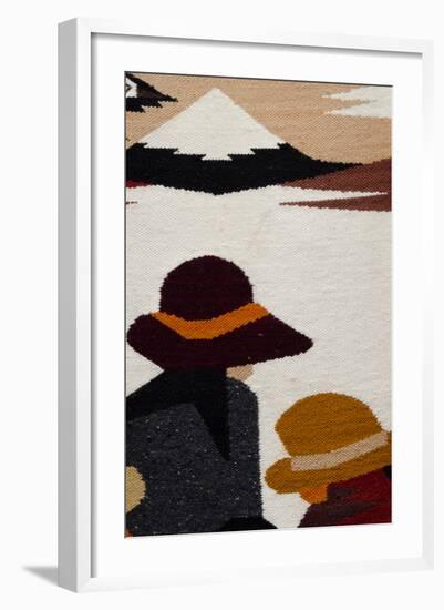 Traditional Wool Rug, Otavalo Handicraft Market, Quito, Ecuador-Cindy Miller Hopkins-Framed Photographic Print