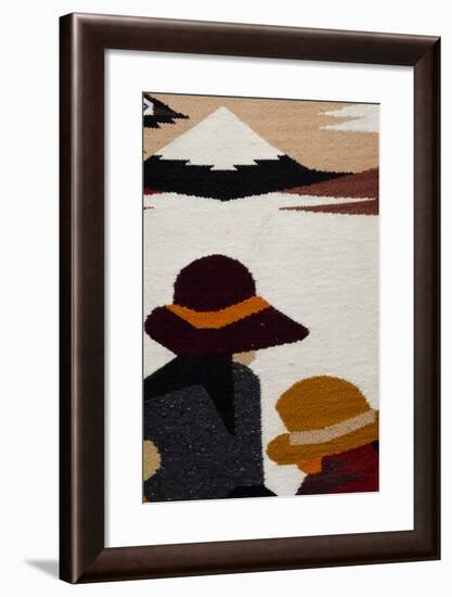 Traditional Wool Rug, Otavalo Handicraft Market, Quito, Ecuador-Cindy Miller Hopkins-Framed Photographic Print