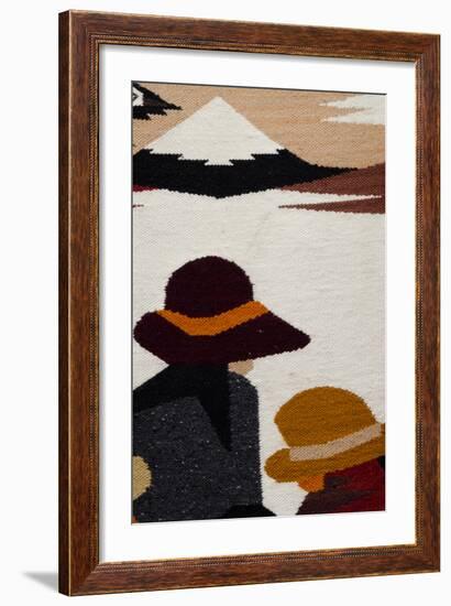 Traditional Wool Rug, Otavalo Handicraft Market, Quito, Ecuador-Cindy Miller Hopkins-Framed Photographic Print