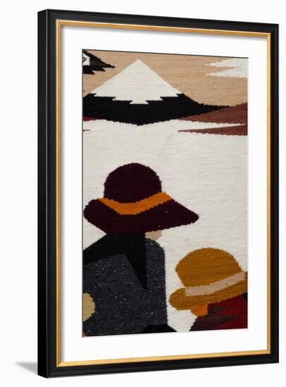 Traditional Wool Rug, Otavalo Handicraft Market, Quito, Ecuador-Cindy Miller Hopkins-Framed Photographic Print