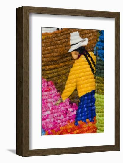 Traditional Wool Rug, Otavalo Handicraft Market, Quito, Ecuador-Cindy Miller Hopkins-Framed Photographic Print