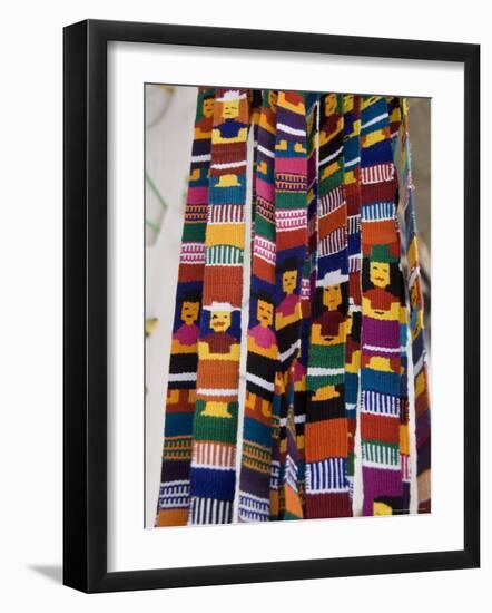 Traditional Woven Fabrics in Tourist Shop, Mitla, Oaxaca, Mexico, North America-R H Productions-Framed Photographic Print