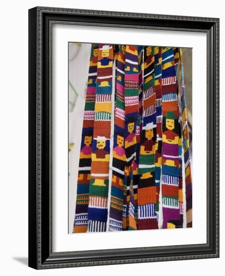 Traditional Woven Fabrics in Tourist Shop, Mitla, Oaxaca, Mexico, North America-R H Productions-Framed Photographic Print