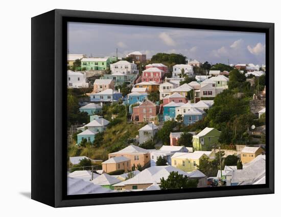 Traditonal Bermuda Houses-Gavin Hellier-Framed Premier Image Canvas