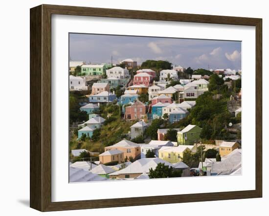 Traditonal Bermuda Houses-Gavin Hellier-Framed Photographic Print