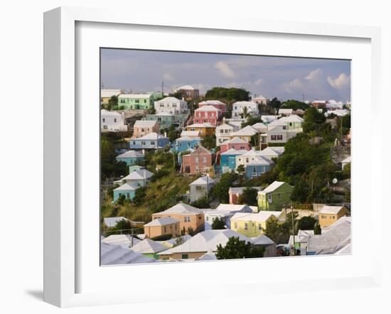 Traditonal Bermuda Houses-Gavin Hellier-Framed Photographic Print