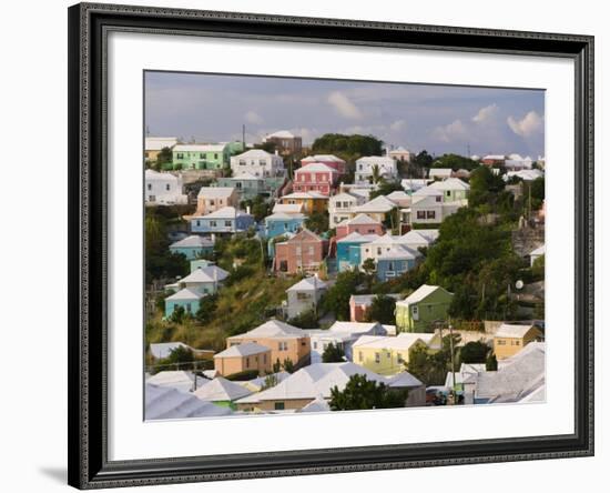 Traditonal Bermuda Houses-Gavin Hellier-Framed Photographic Print