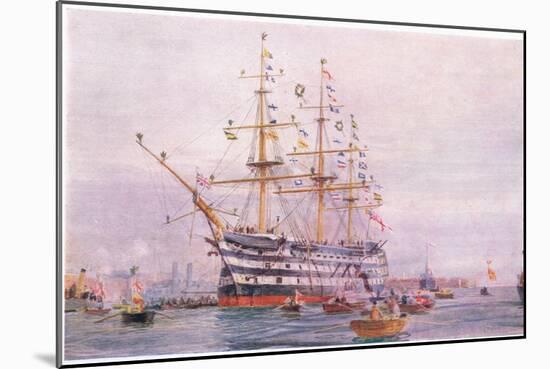 Trafalgar Anniversary, 1915-William Lionel Wyllie-Mounted Giclee Print