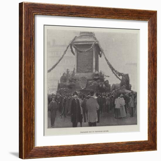 Trafalgar Day in Trafalgar Square-null-Framed Giclee Print