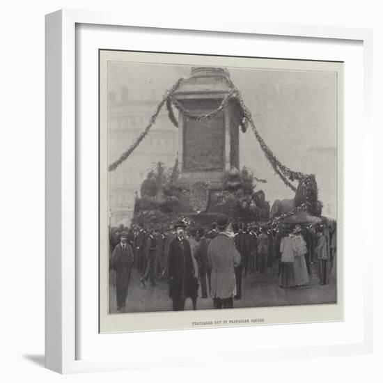 Trafalgar Day in Trafalgar Square-null-Framed Giclee Print