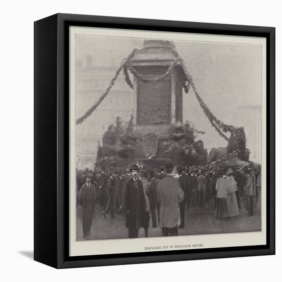 Trafalgar Day in Trafalgar Square-null-Framed Premier Image Canvas