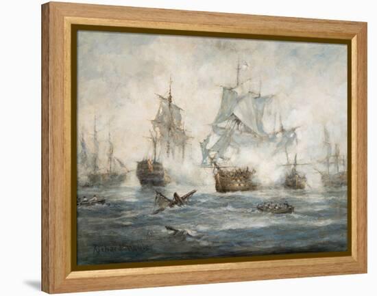 Trafalgar - End Game-Richard Willis-Framed Premier Image Canvas