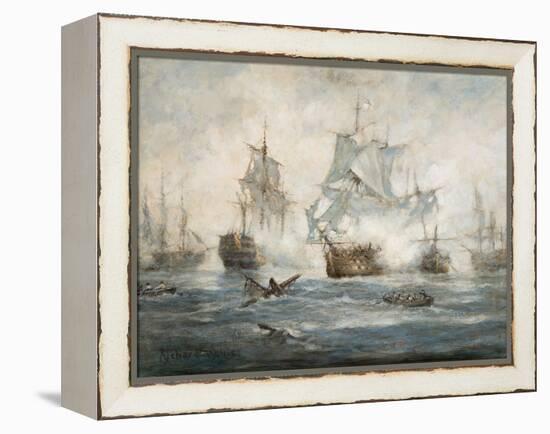 Trafalgar - End Game-Richard Willis-Framed Premier Image Canvas