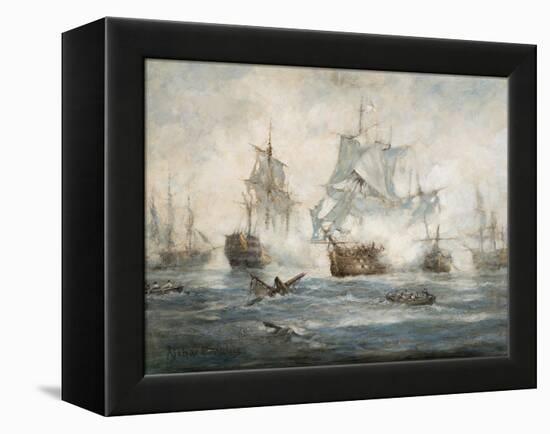 Trafalgar - End Game-Richard Willis-Framed Premier Image Canvas