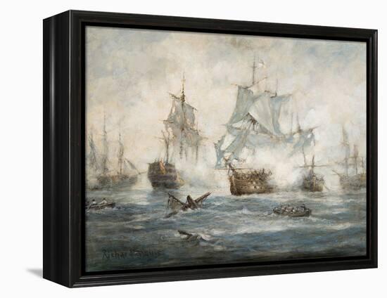 Trafalgar - End Game-Richard Willis-Framed Premier Image Canvas