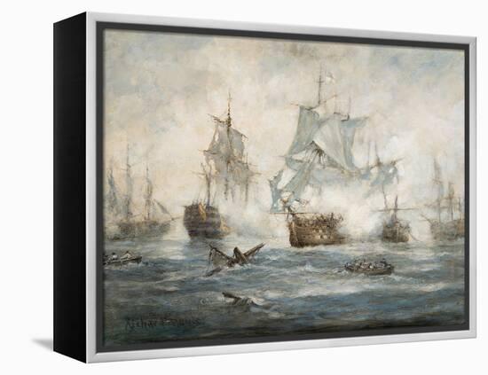 Trafalgar - End Game-Richard Willis-Framed Premier Image Canvas