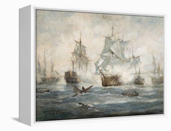 Trafalgar - End Game-Richard Willis-Framed Premier Image Canvas