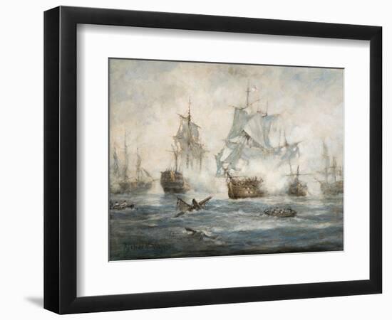 Trafalgar - End Game-Richard Willis-Framed Giclee Print