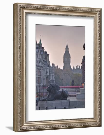 Trafalgar Square and Big Ben at Dawn, London, England, United Kingdom, Europe-Julian Elliott-Framed Photographic Print