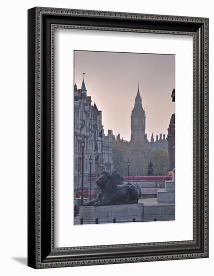 Trafalgar Square and Big Ben at Dawn, London, England, United Kingdom, Europe-Julian Elliott-Framed Photographic Print