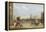Trafalgar Square in London. 1836-James Pollard-Framed Premier Image Canvas
